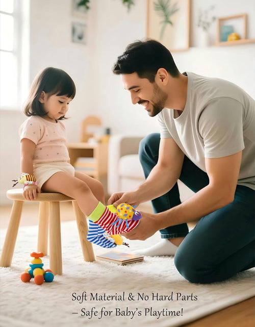 Load image into Gallery viewer, Baby Soft Rattle Toy Foot Finder Socks Wrists Rattles Ankle Leg Feet Hand Arm Bracelet Activity Rattle Baby Shower Present Gift for Neborn Baby Infant Boy Girl Bebe (8 Pcs)
