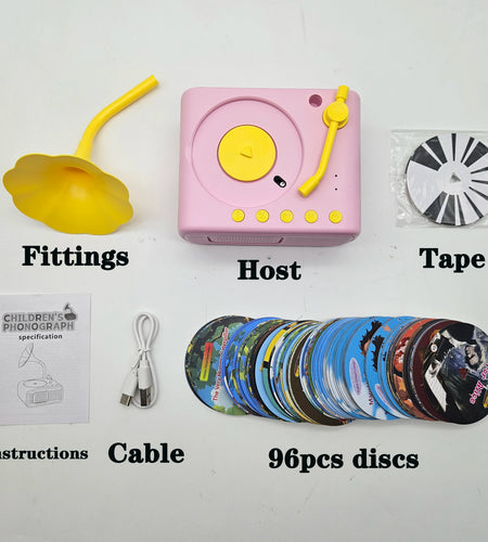 Storytunes Junior – Children’S Phonograph Music & Story Player with 96 Learning Cards