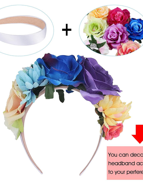 Load image into Gallery viewer, 16 Pieces Colorful Satin Hair Accessories - 1 Inch Plastic Covered Headbands for Women and Girls
