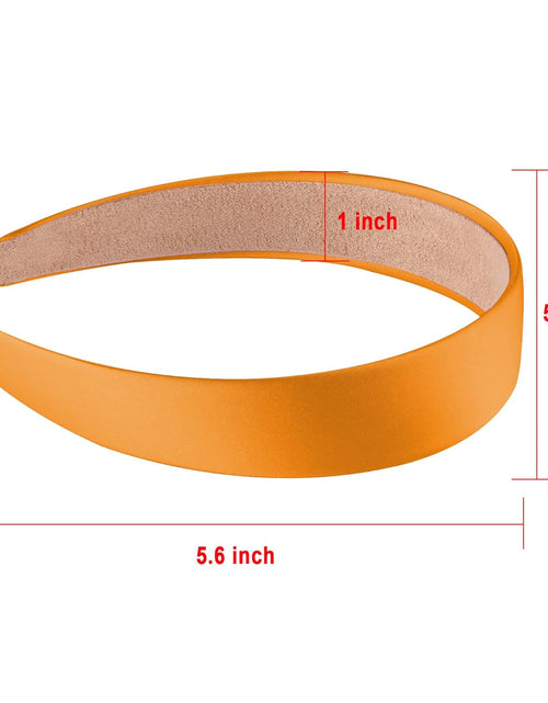 Load image into Gallery viewer, 16 Pieces Colorful Satin Hair Accessories - 1 Inch Plastic Covered Headbands for Women and Girls
